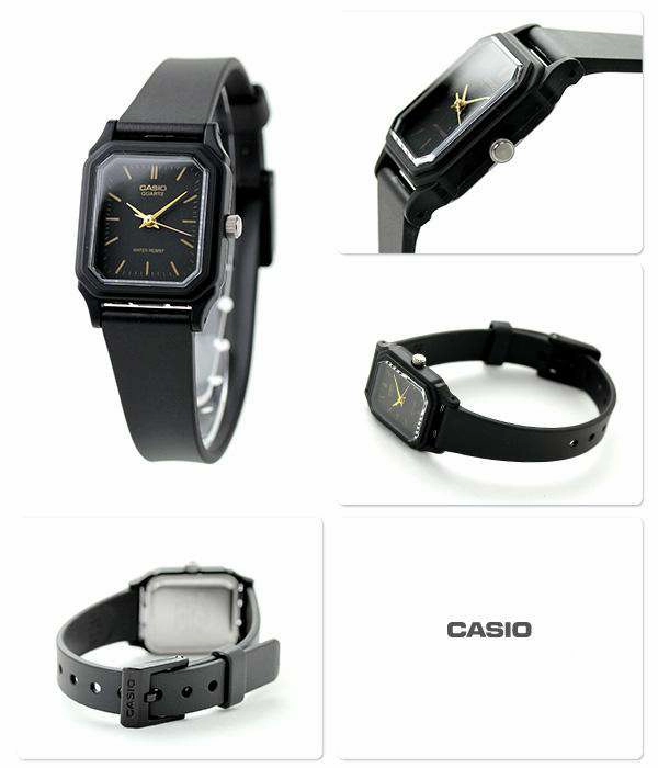 Casio LQ-142-1EDF Black Rubber Strap Watch for Women