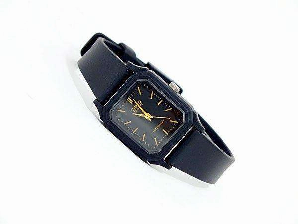 Casio LQ-142-1EDF Black Rubber Strap Watch for Women