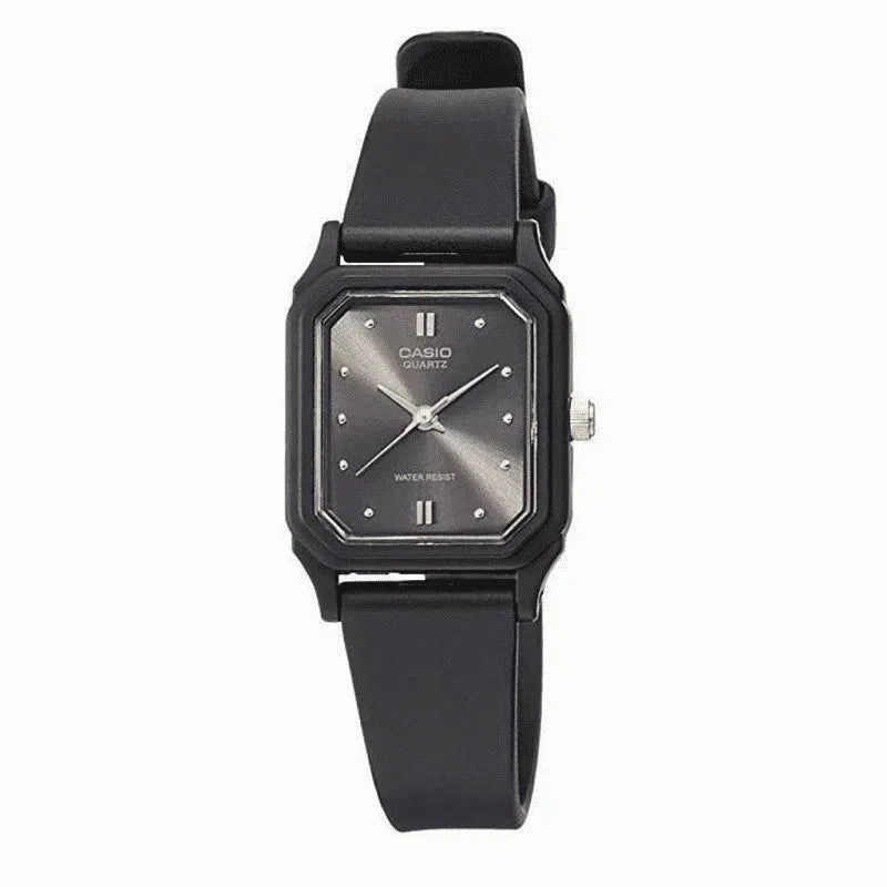 Casio LQ-142E-1ADF Black Rubber Strap Watch for Women