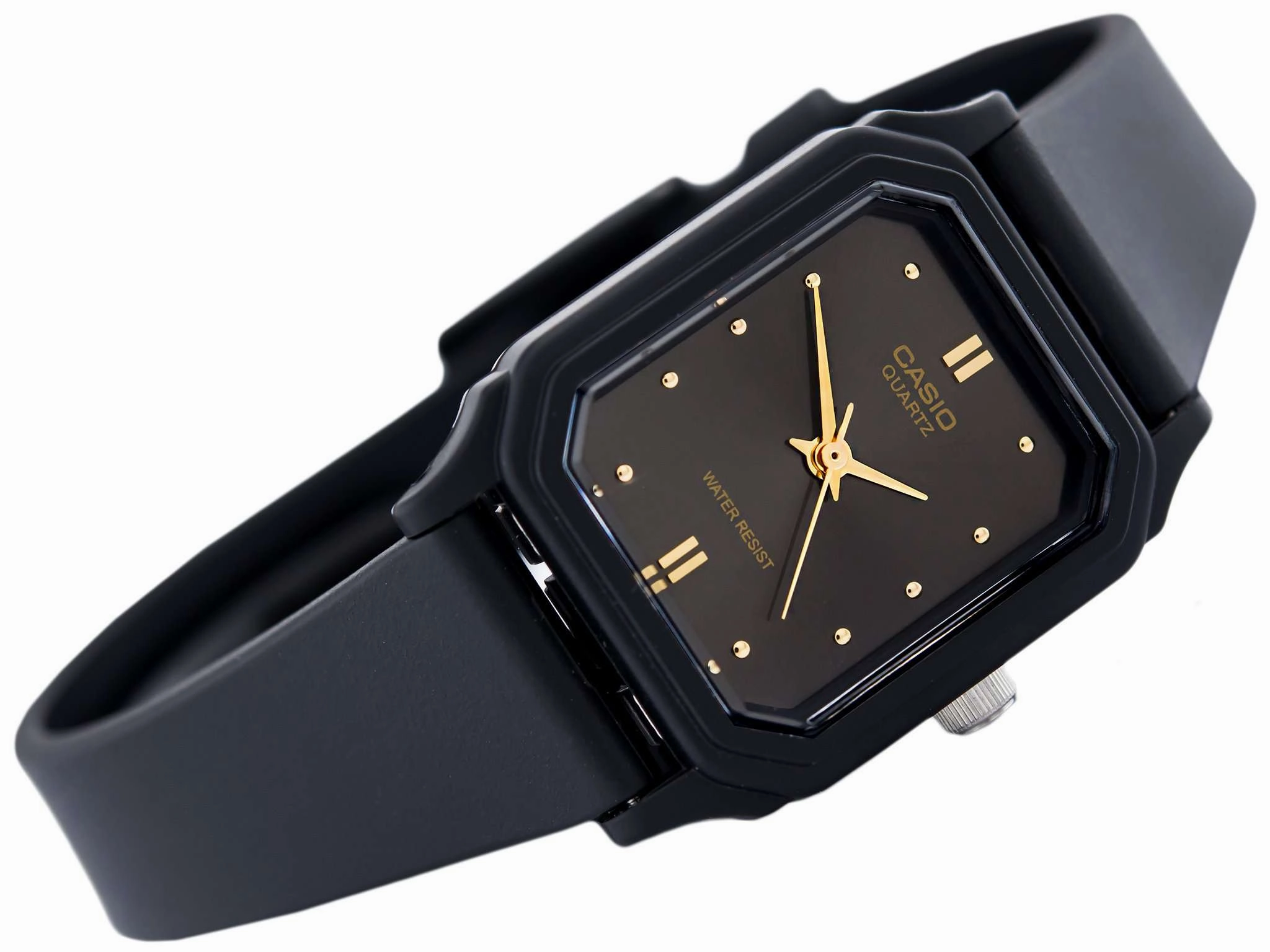 Casio LQ-142E-1ADF Black Rubber Strap Watch for Women