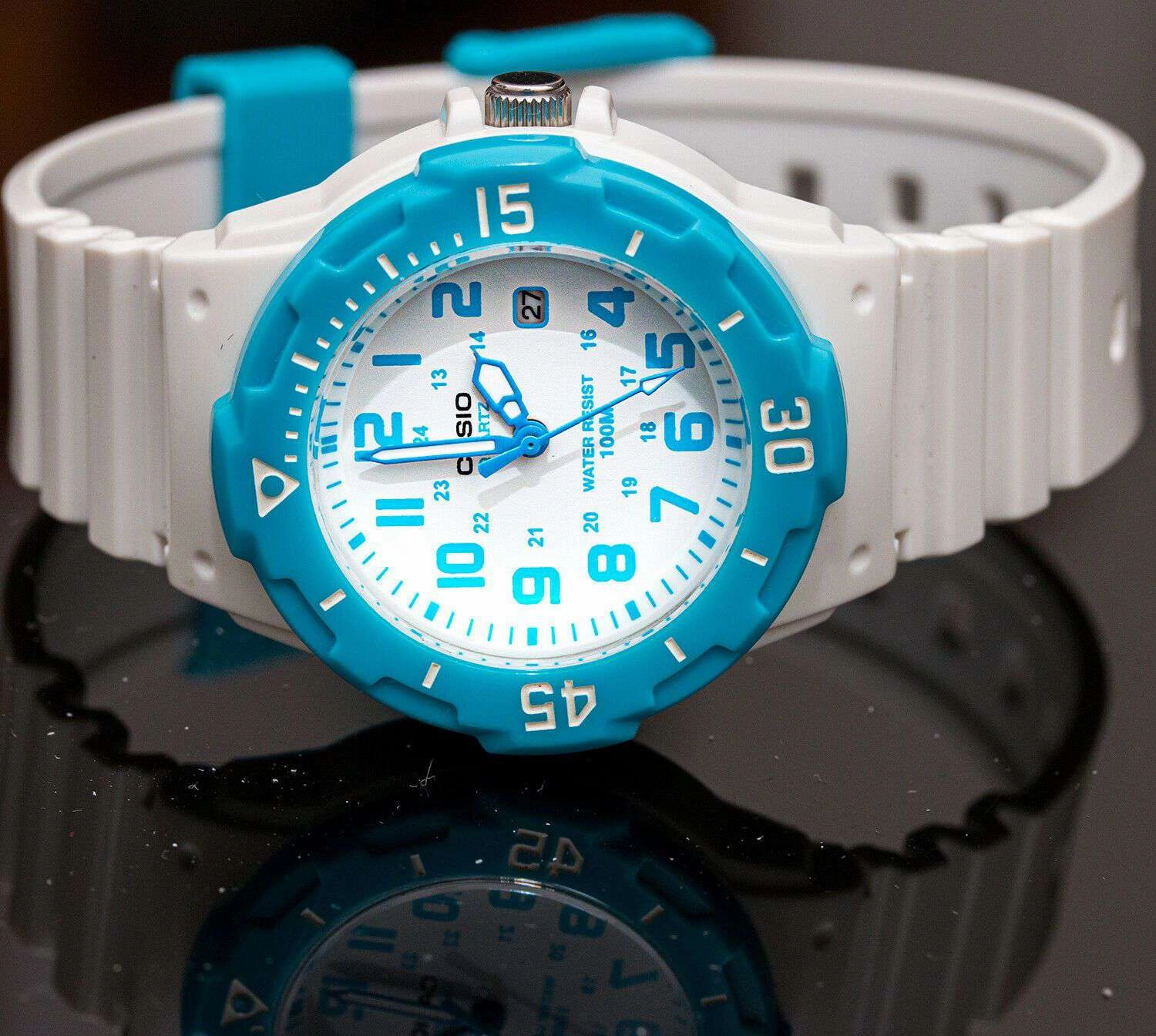 Casio LRW-200H-2B White Resin Strap Watch for Women