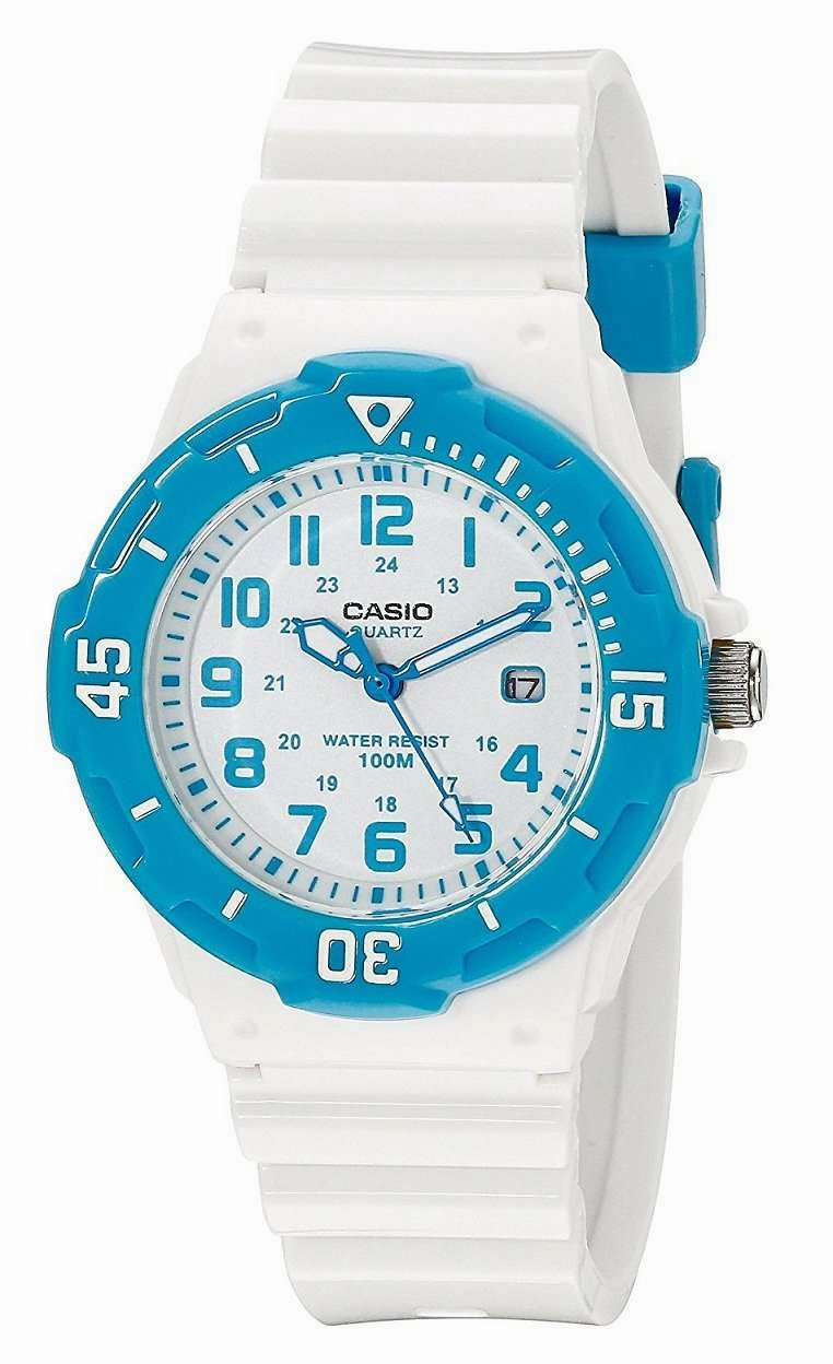 Casio LRW-200H-2B White Resin Strap Watch for Women