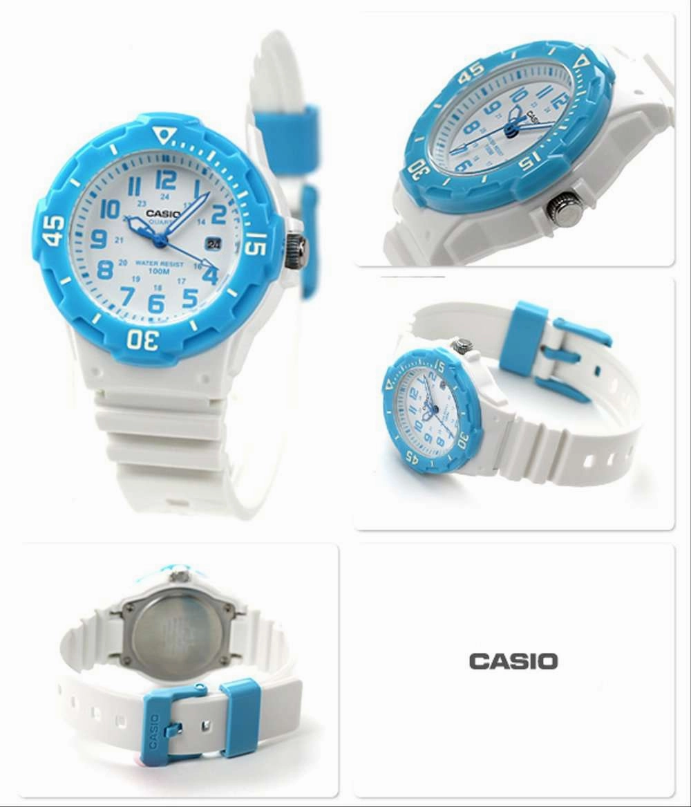 Casio LRW-200H-2B White Resin Strap Watch for Women
