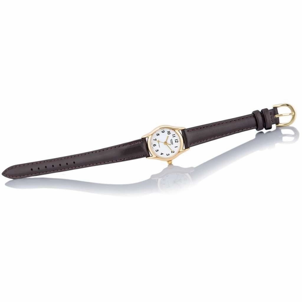 Casio LTP-1094Q-7B4RDF Brown Leather Watch for Women