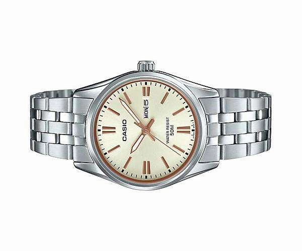 Casio LTP-1335D-9AVDF Silver Stainless Steel Strap Watch for Women
