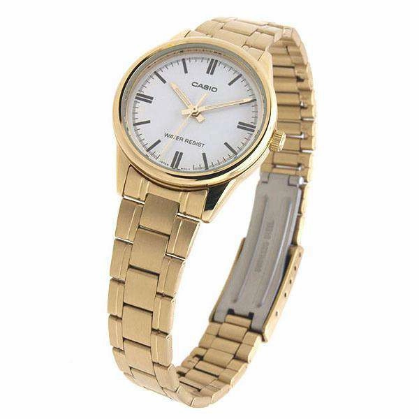 Casio LTP-V005G-7A Gold Stainless Steel Strap Watch for Women