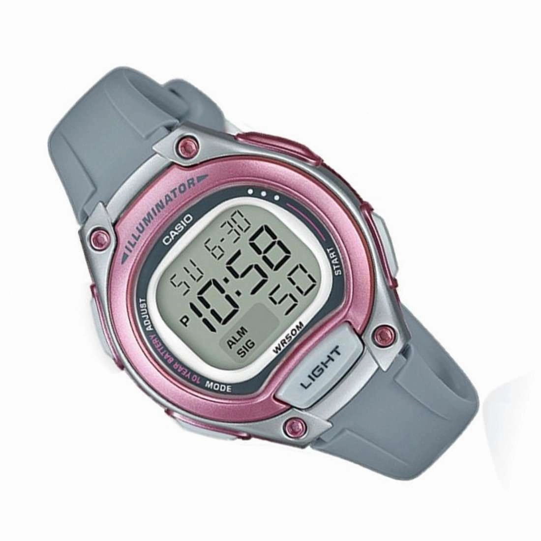 Casio LW-203-8AVDF Digital Gray Resin Strap Watch for Women