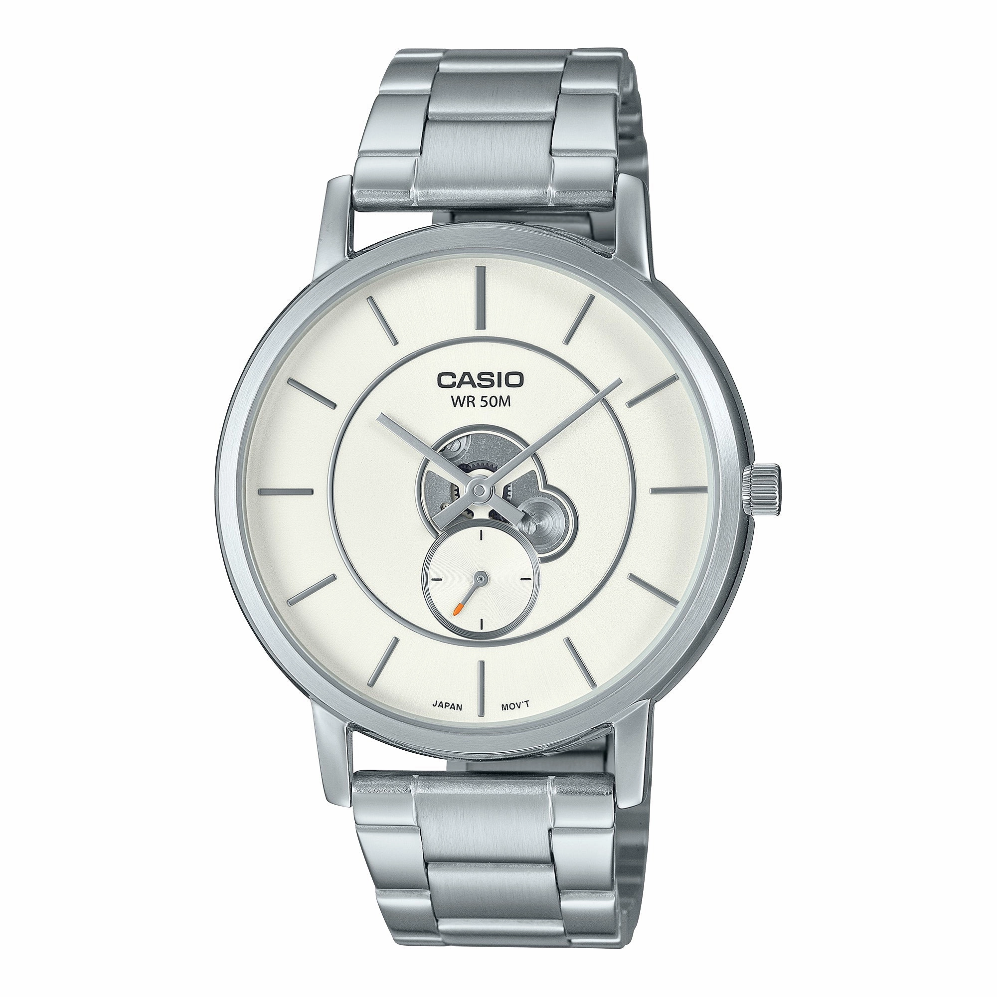 Casio Men's Analog Stainless Steel Band Watch MTPB130D-7A MTP-B130D-7A