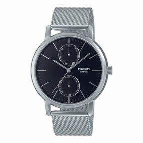 Casio Men's Analog Stainless Steel Mesh Band Watch MTPB310M-1A MTP-B310M-1A