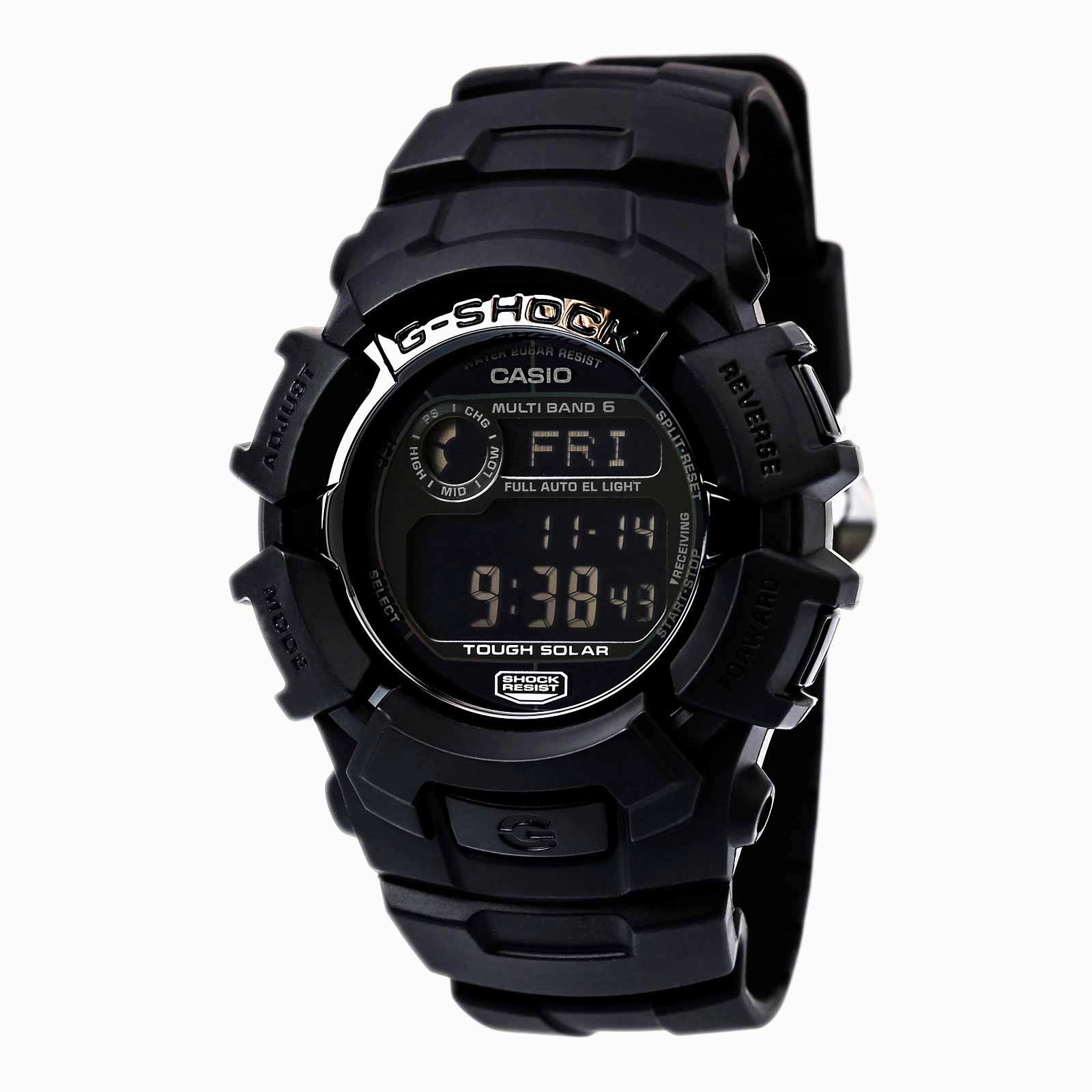 Casio Men's Digital Watch - G-Shock Atomic Timekeeping Dive Black Dial | GW2310FB-1