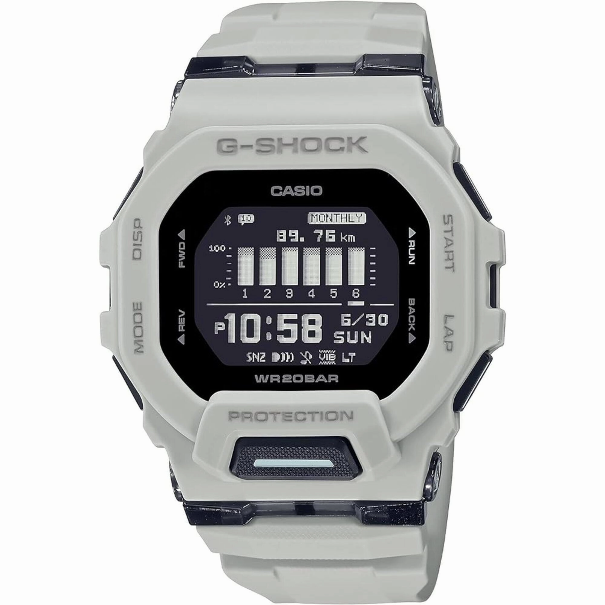 Casio Men's Digital Watch - G-Shock G-Squad 200 Series Black Dial Strap | GBD200UU-9