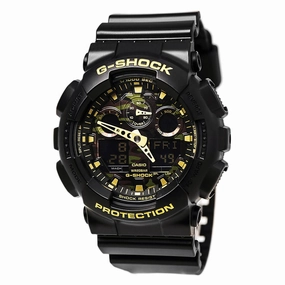 Casio Men's G-Shock Ana-Digi Camouflage Dial Resin Strap Dive Watch | GA100CF-1A9