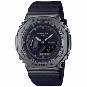 Casio Men's Watch - G-Shock Black Analog-Digital Dial Strap World Time | GM2100BB-1A