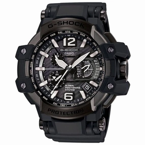 Casio Men's Watch - G-Shock Gravitymaster Black Ana-Digi Dial GPS | GPW1000T-1ACR