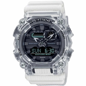 Casio Men's Watch - Sound Wave Alarm Black Analog Digital Dial Strap | GA900SKL-7A