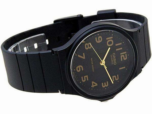 Casio MQ-24-1B2LDF Silicon Black Strap Watch for Men