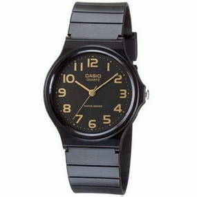 Casio MQ-24-1B2LDF Silicon Black Strap Watch for Men