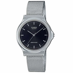 Casio MQ-24M-1EDF Stainless Steel Mesh Strap Watch for Women