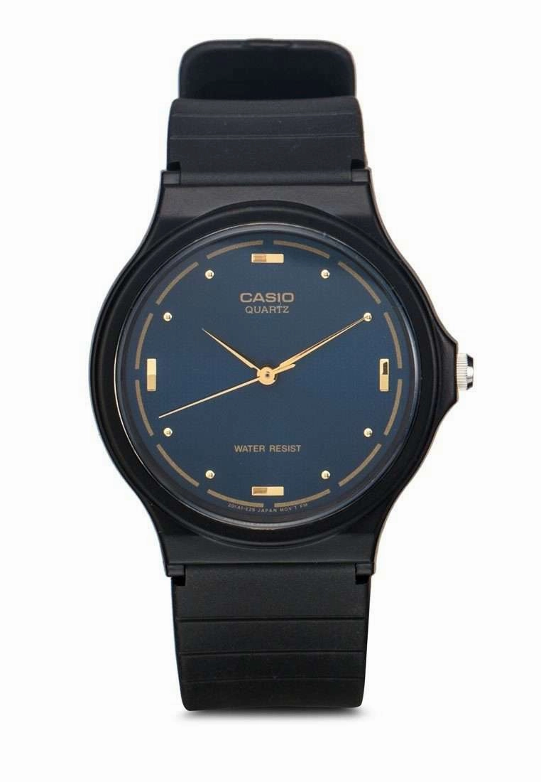 Casio MQ-76-2ALDF Analog Black Resin Strap Watch for Men