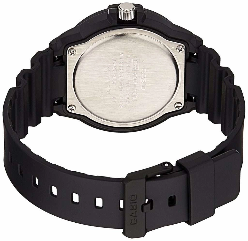 Casio MRW-200H-2B2VDF Analog Black Resin Strap Watch for Men