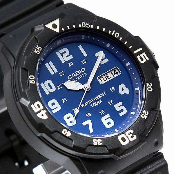Casio MRW-200H-2B2VDF Analog Black Resin Strap Watch for Men