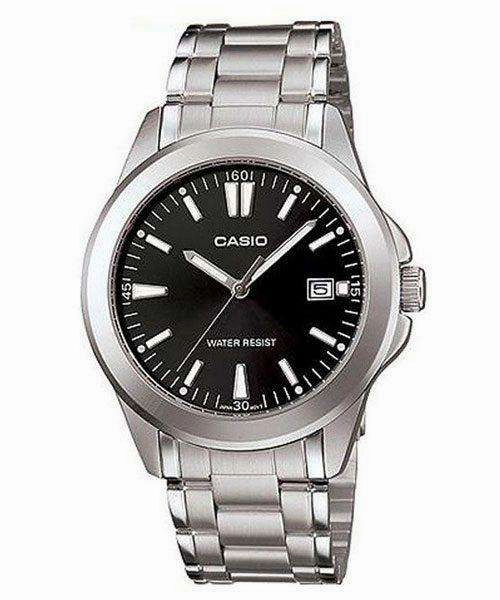 Casio MTP-1215A-1A2DF Silver Stainless Steel Strap Watch for Men