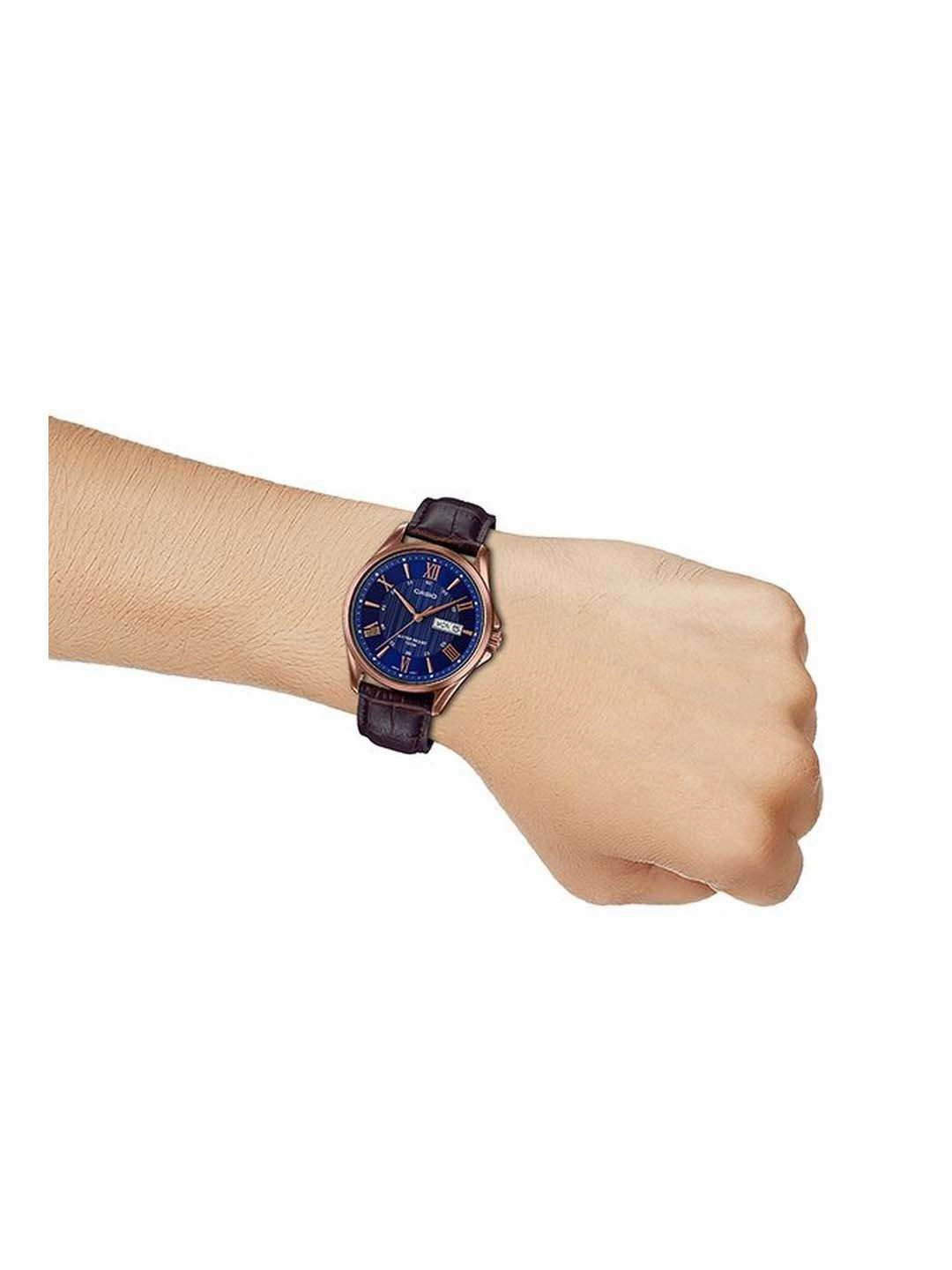 Casio MTP-1384L-2AVDF Brown Leather Strap Watch for Men
