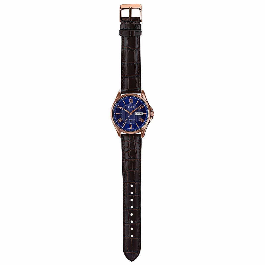 Casio MTP-1384L-2AVDF Brown Leather Strap Watch for Men