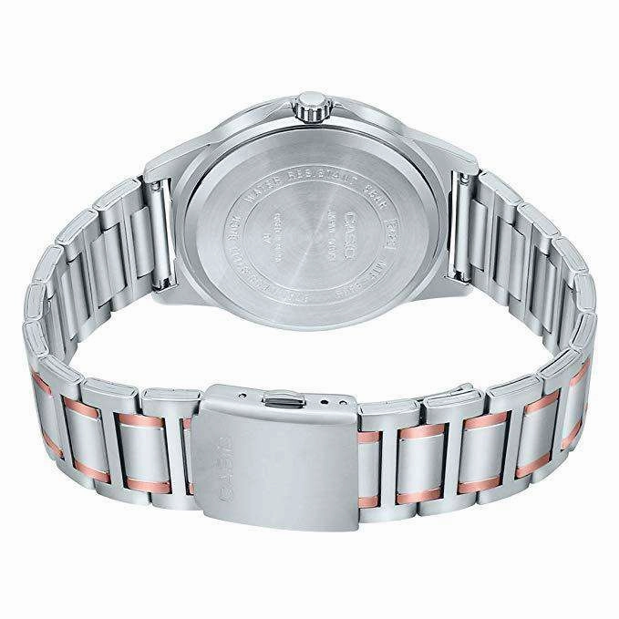 Casio MTP-E318RG-2BVDF Two Tone Silver Watch for Men