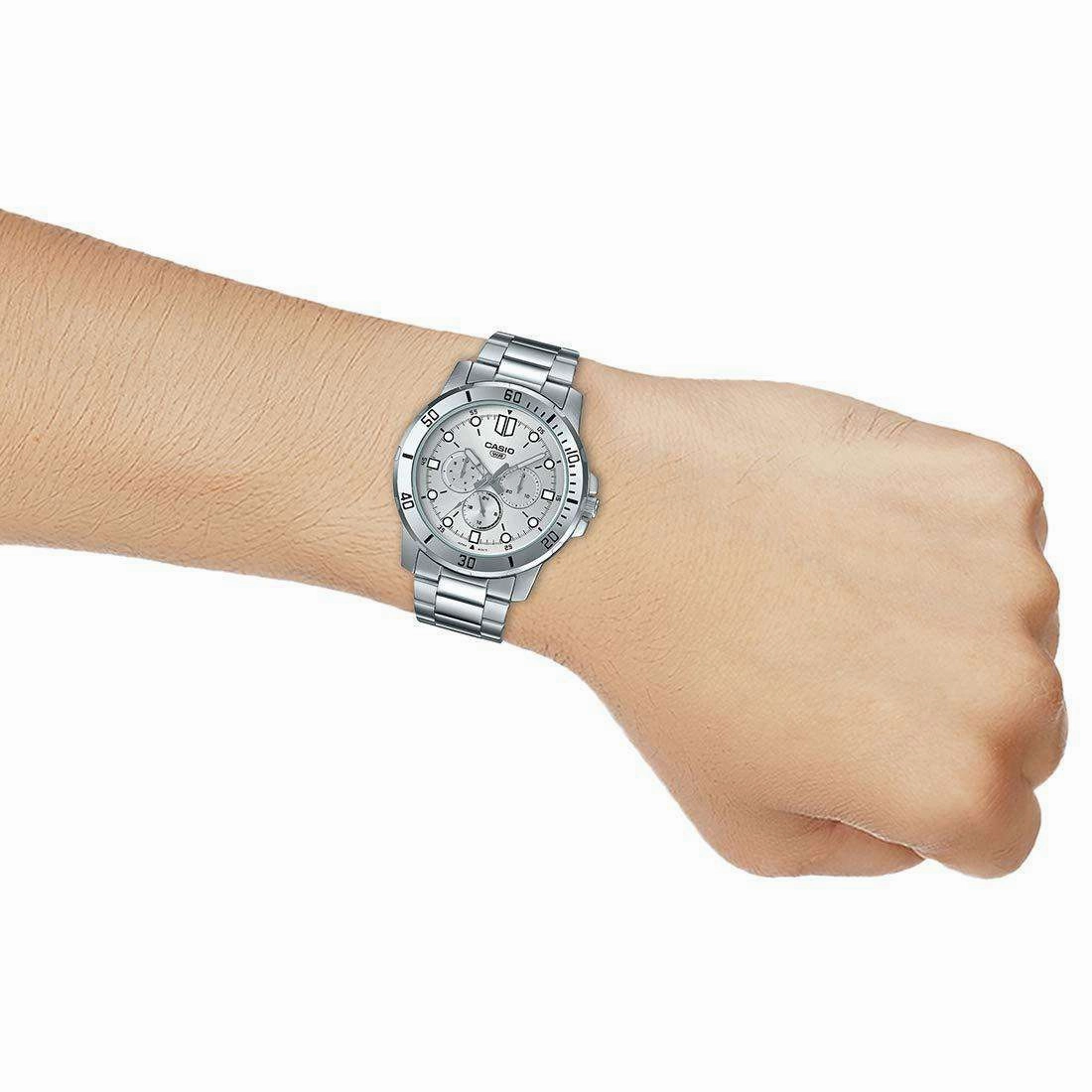 Casio MTP-VD300D-7E Silver Stainless Watch