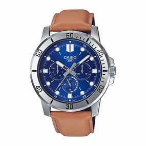 Casio MTP-VD300L-2E Brown Leather Watch for Men