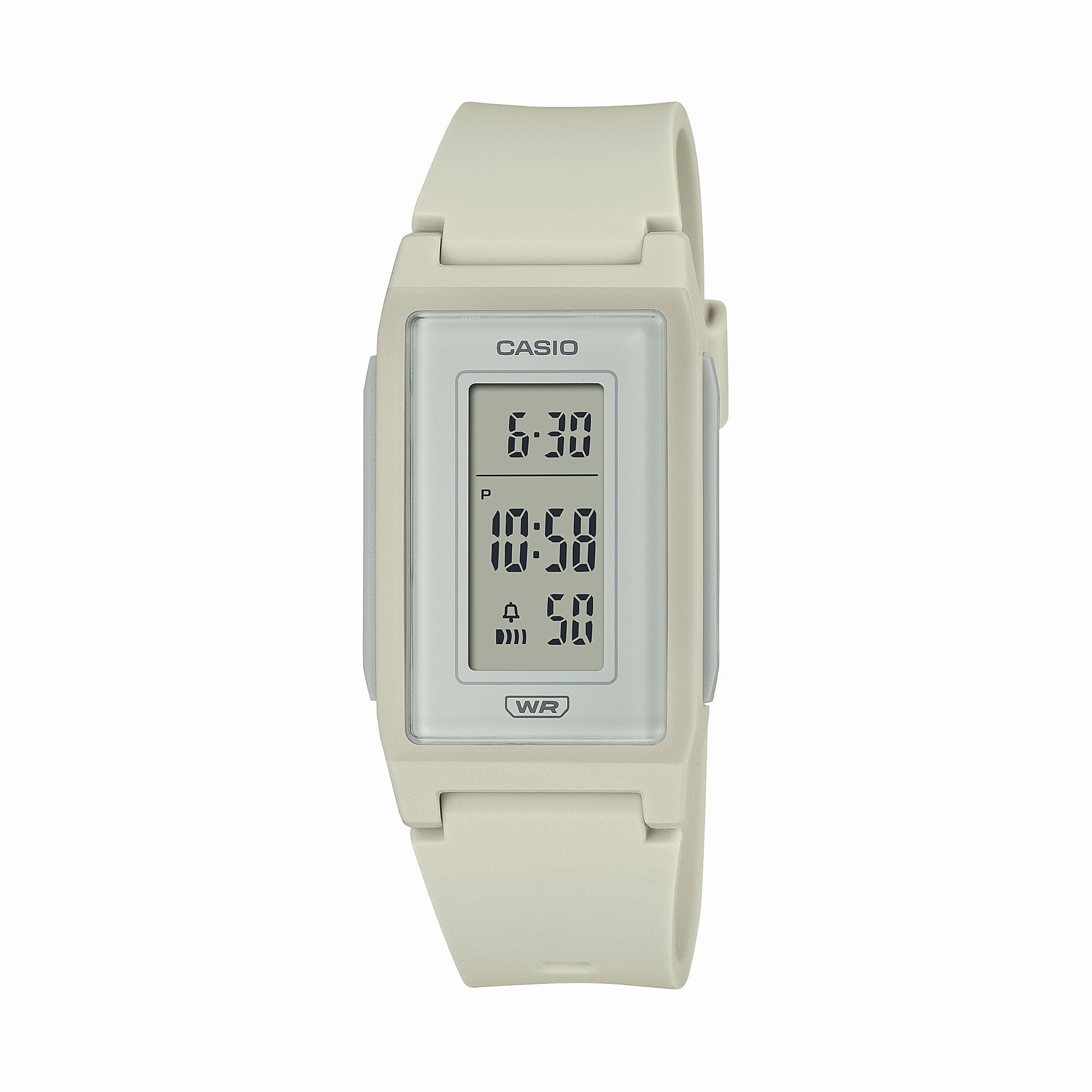Casio Pop Series Eco-Friendly Digital Off White Resin Band Watch LF10WH-8D LF-10WH-8D LF-10WH-8