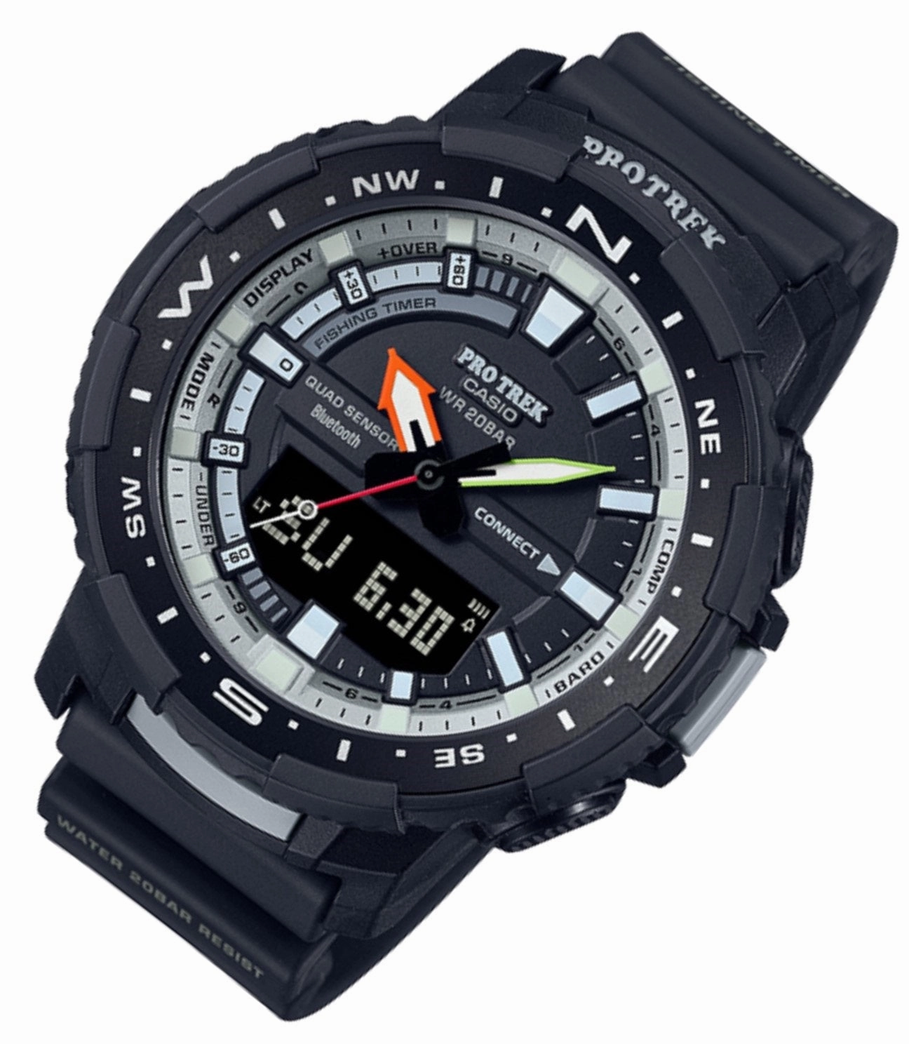 Casio Pro Trek PRT-B70-1DR Bluetooth Digital Analog Smart Watch For Men