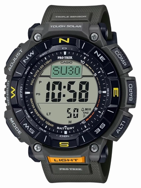 Casio PRO TREK Tough Solar Altimeter Barometer Thermometer watch PRG340-3