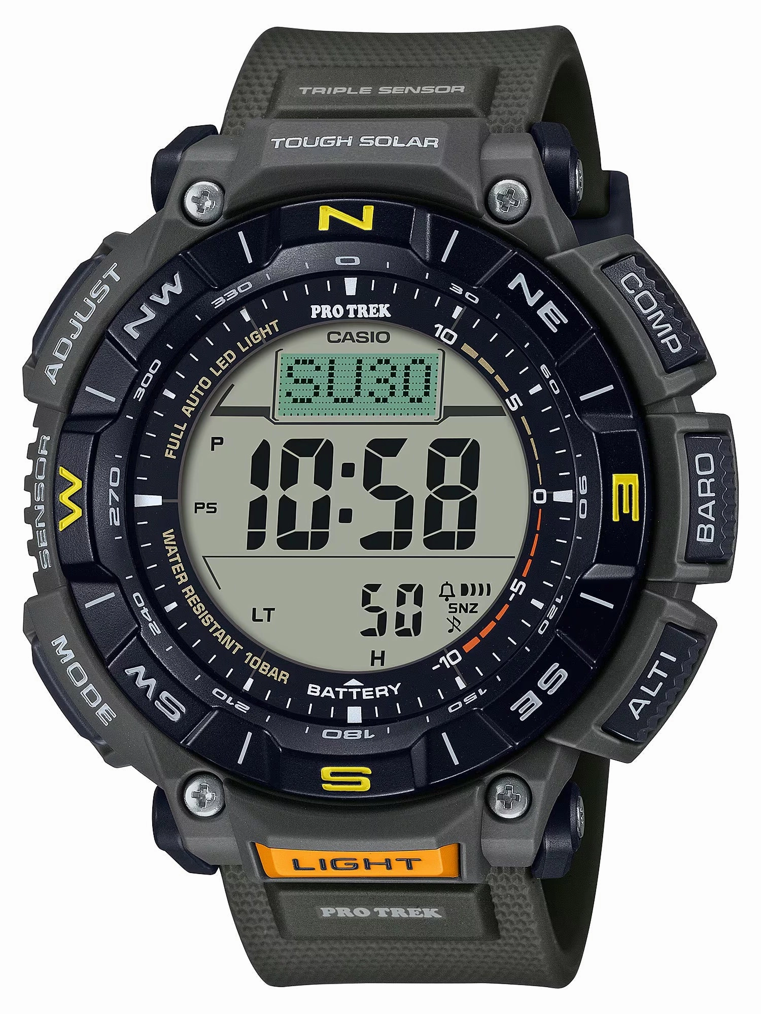 Casio PRO TREK Tough Solar Altimeter Barometer Thermometer watch PRG340-3
