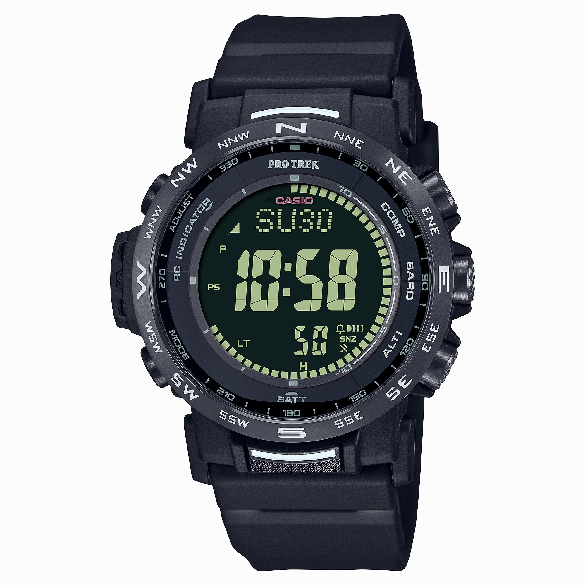 Casio Pro Trek Tough Solar Black Resin Band Watch PRW35Y-1B