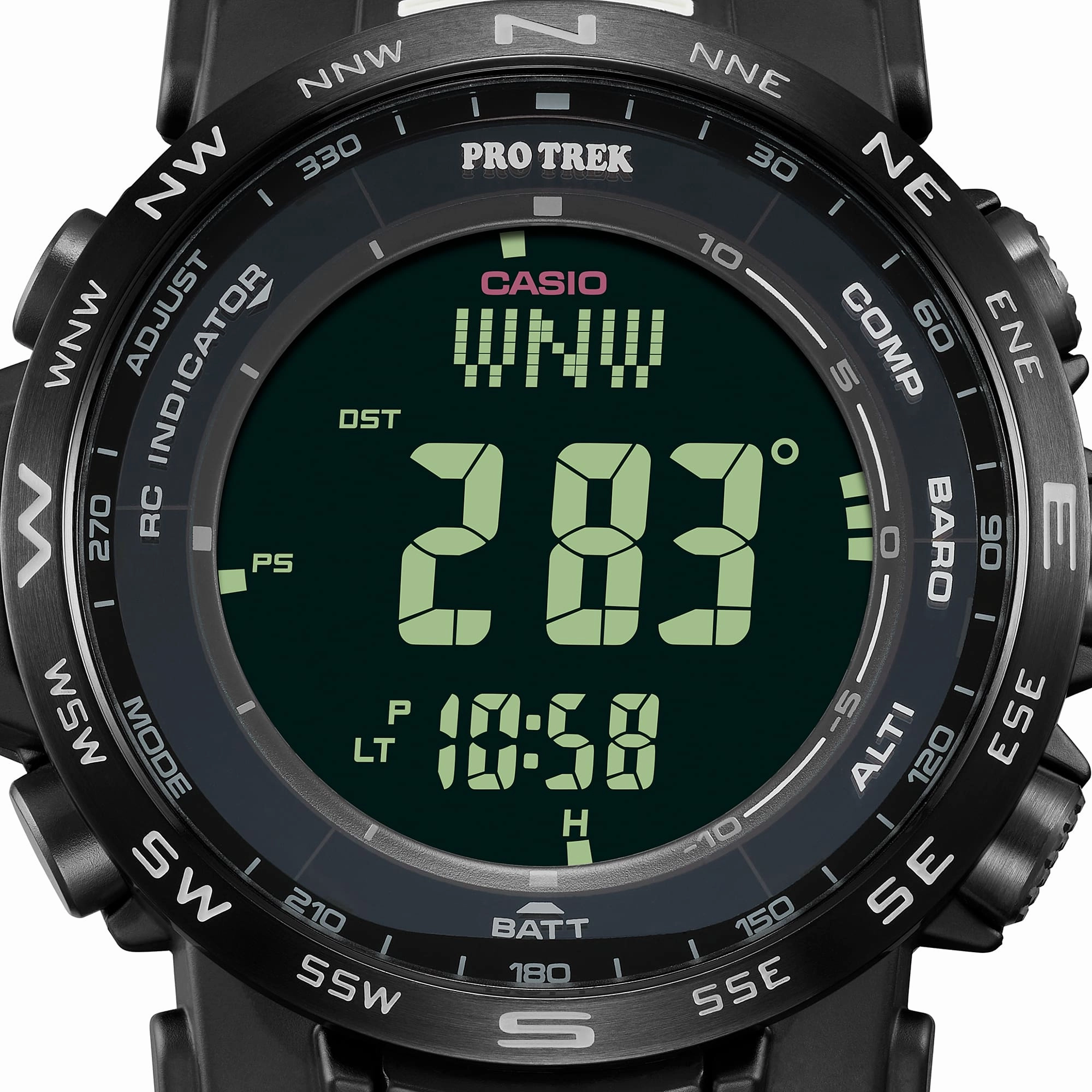 Casio Pro Trek Tough Solar Black Resin Band Watch PRW35Y-1B