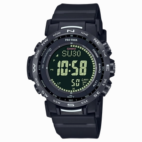 Casio Pro Trek Tough Solar Black Resin Band Watch PRW35Y-1B