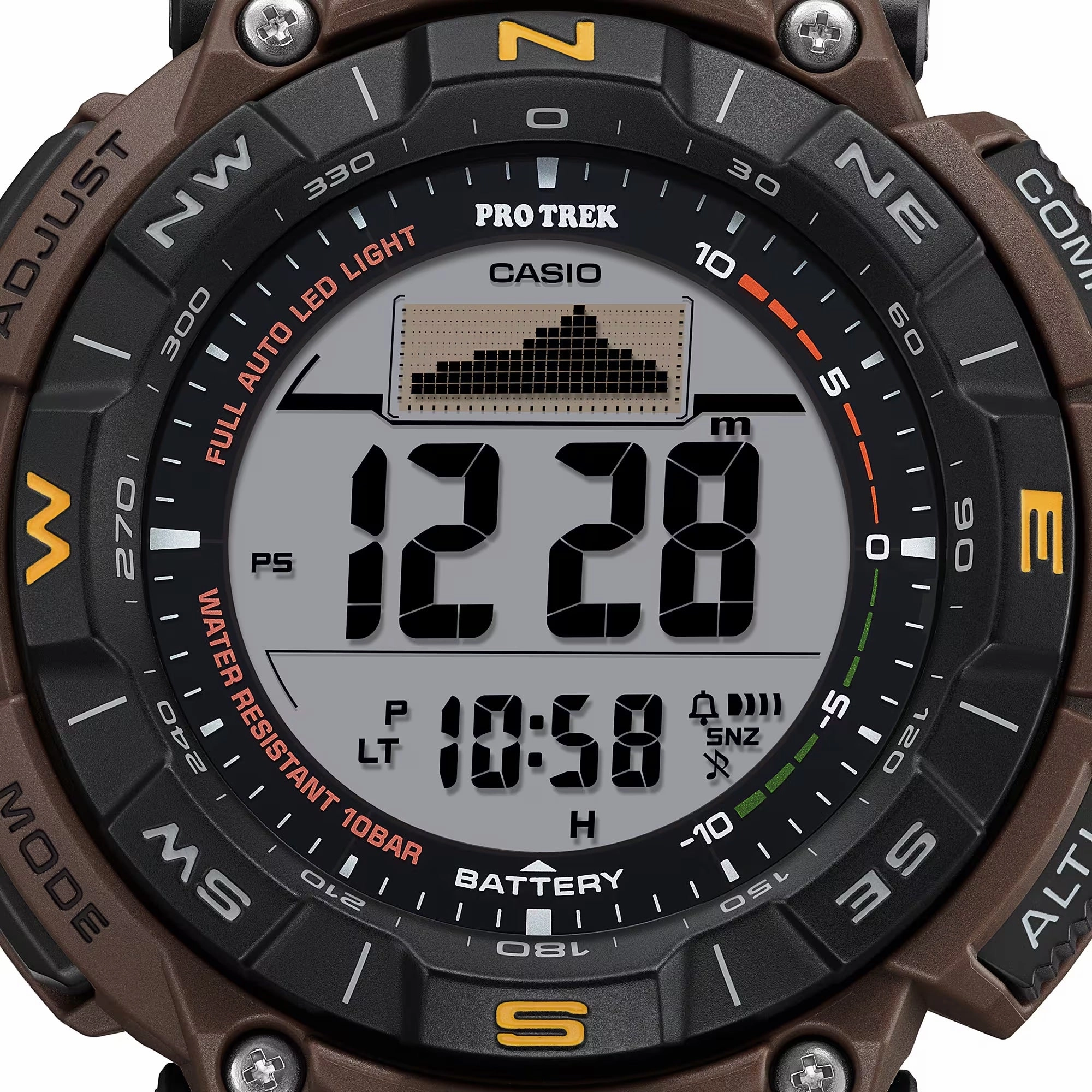 Casio Protrek CLIMBING COYOTE BROWN Triple Sensor Solar Mens Watch PRG340L-5