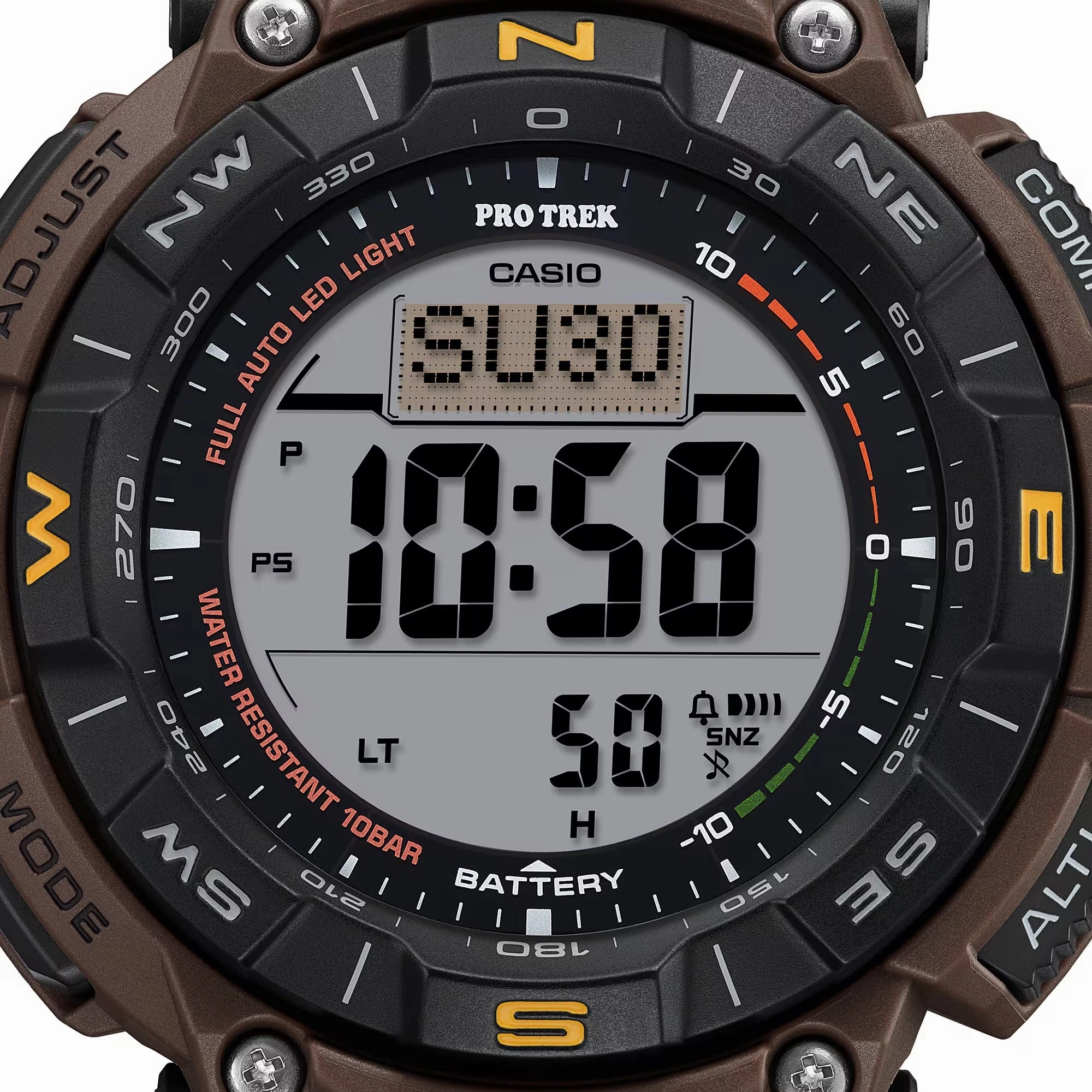 Casio Protrek CLIMBING COYOTE BROWN Triple Sensor Solar Mens Watch PRG340L-5