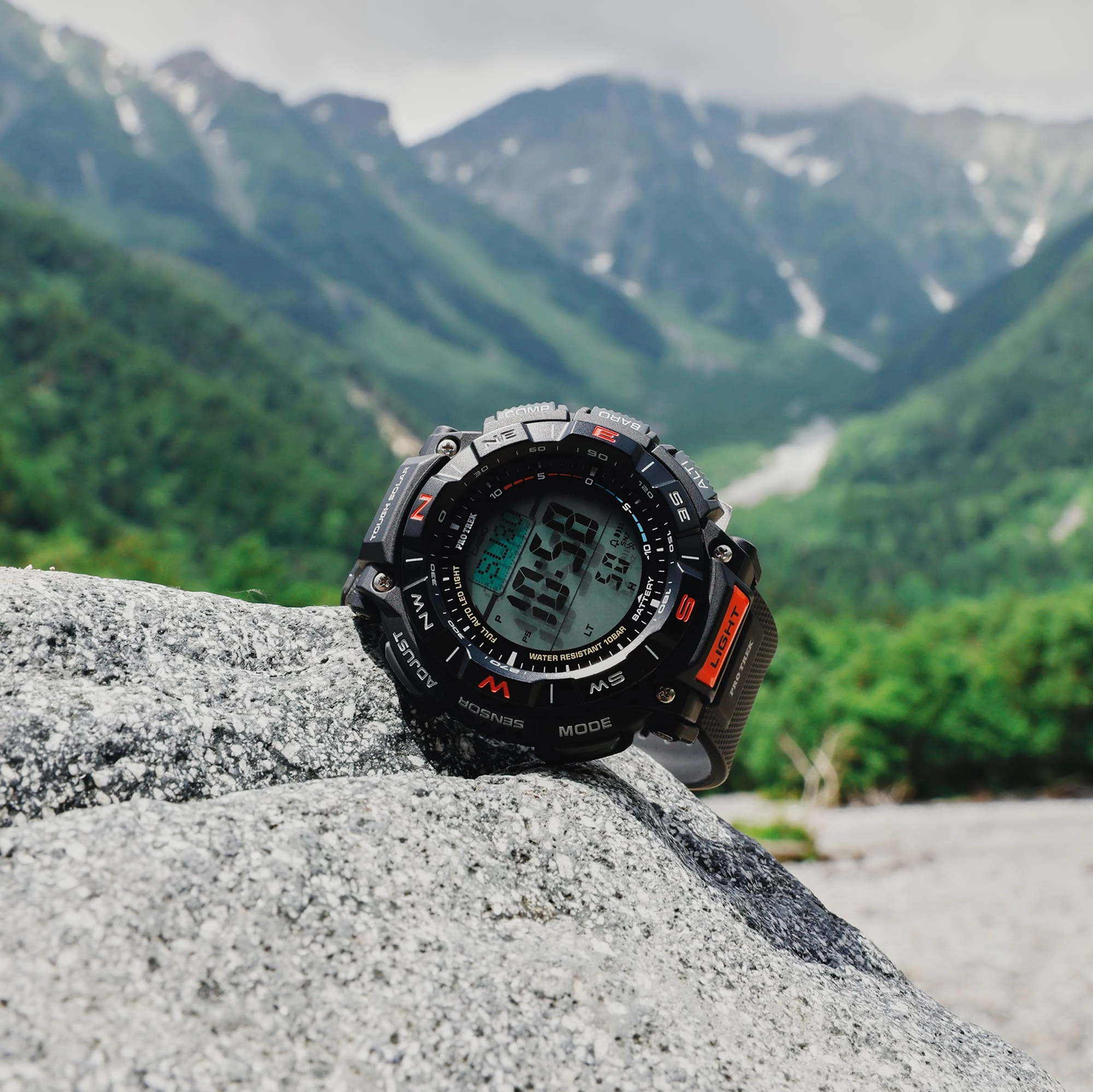 Casio Protrek Digital Solar Black Resin Band Watch PRG340-1D