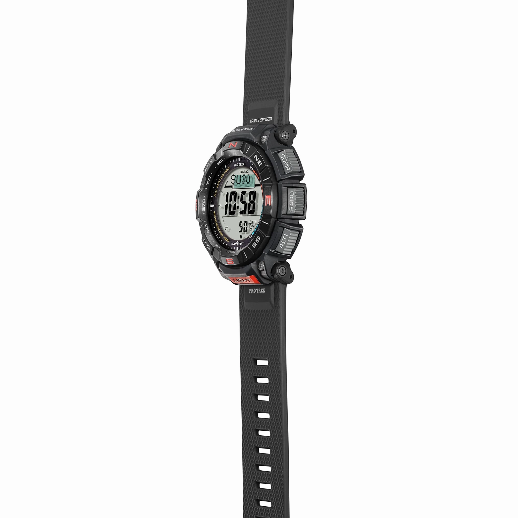 Casio Protrek Digital Solar Black Resin Band Watch PRG340-1D