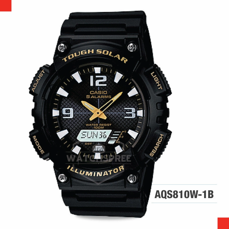 Casio Sport Analog Digital Tough Solar Watch AQS810W-1B