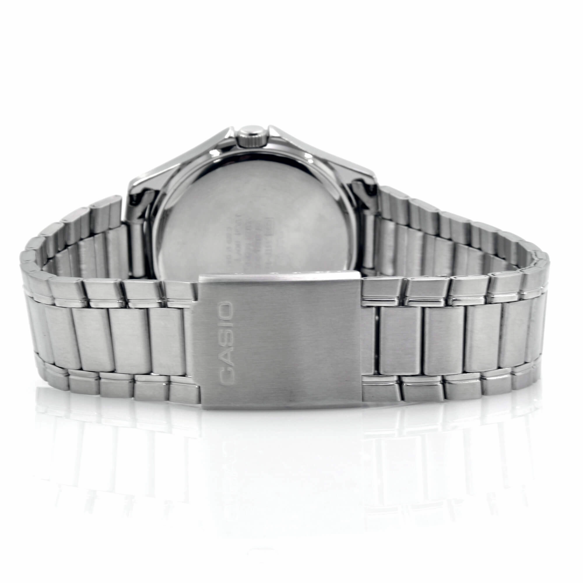 Casio Stainless steel Case Silver Band Watch | MTP-1183-7B