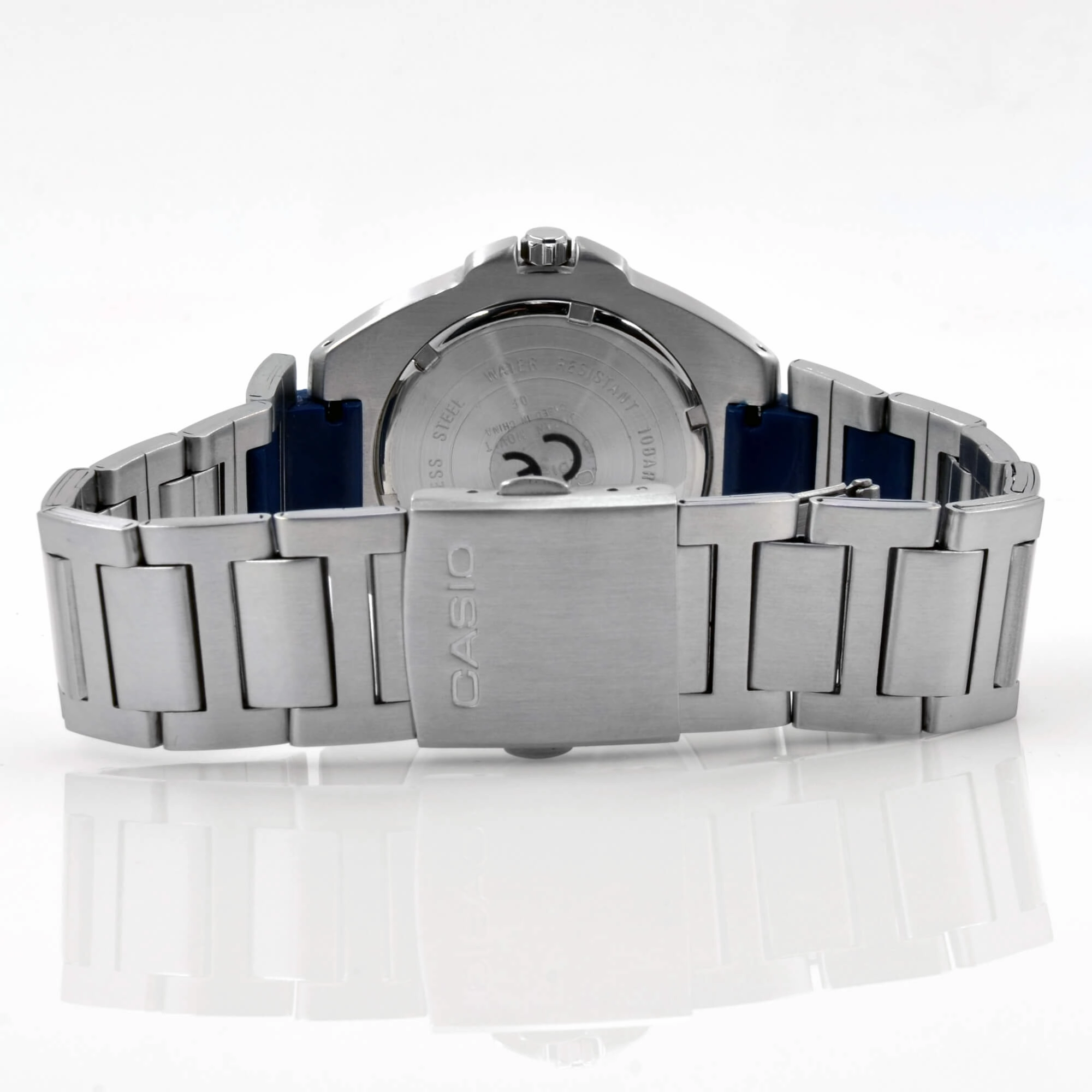 Casio Stainless steel Case Silver,blue Band Watch | EF-101D-7AVEF