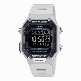 Casio Step Tracker White Resin Band Watch WSB1000-8B