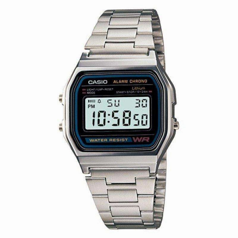 Casio Vintage A158WA-1D Silver Stainless Steel Watch Unisex