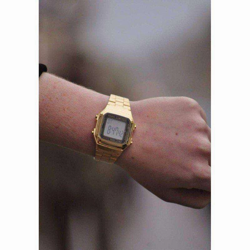 Casio Vintage A178WGA-1A Gold Plated Watch For Men and Women