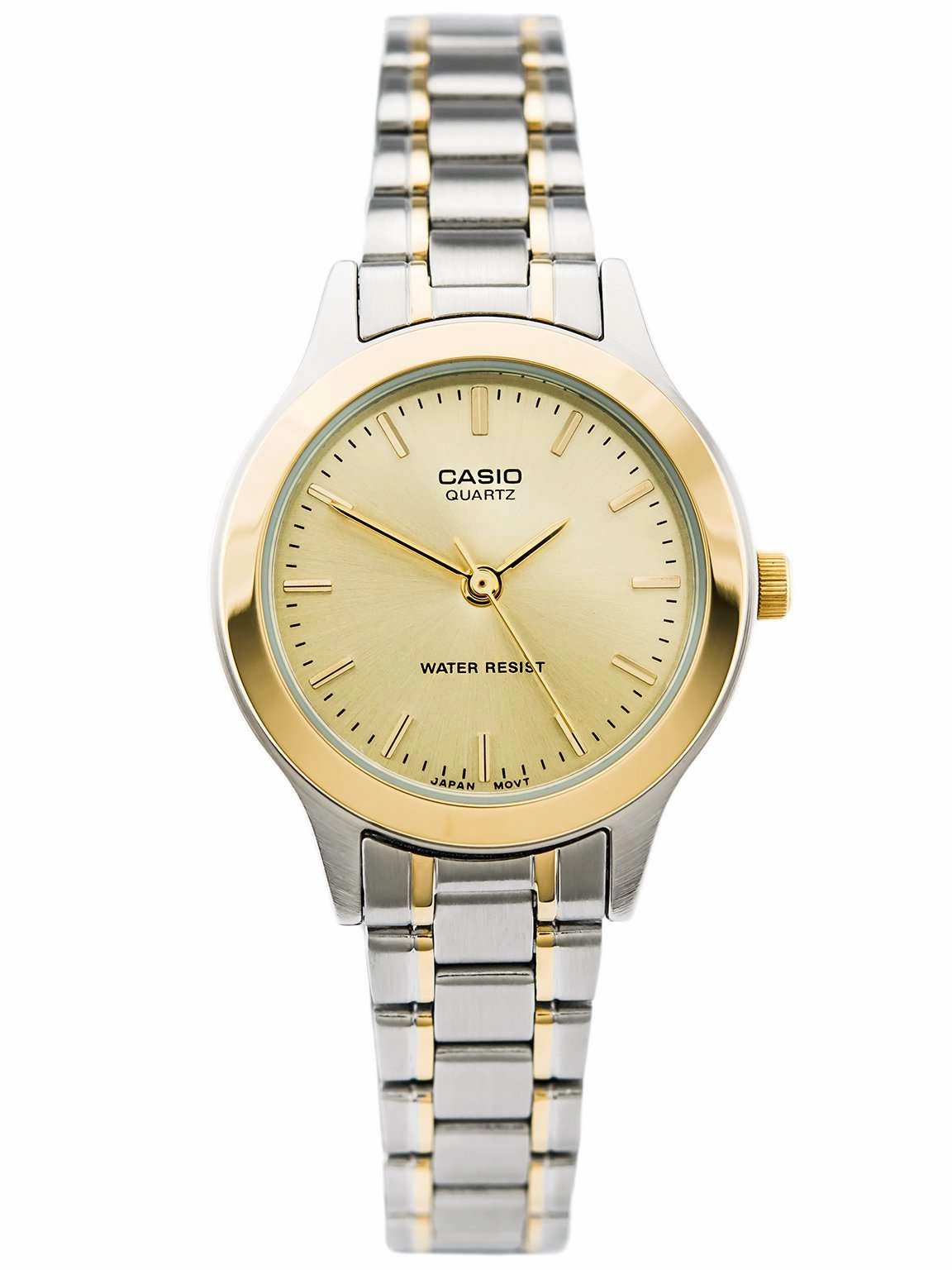 Casio Vintage LTP-1128G-9AR Silver & Gold Stainless Watch for Women