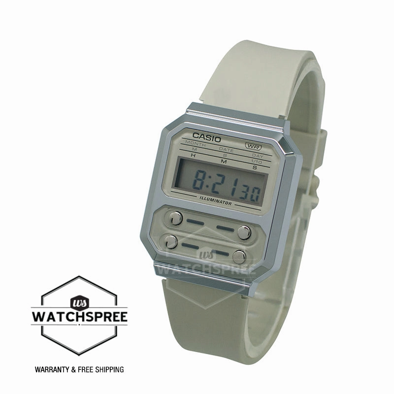 Casio Vintage Style Digital Sand Resin Band Watch A100WEF-8A